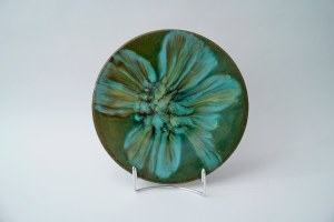 Ceramic decorative platter - Przyjaźń Włocławek - A. Trzaska