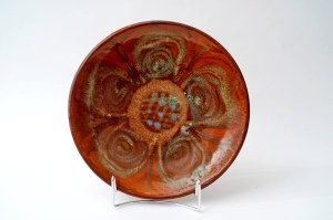 Ceramiczna patera abstrakcyjna - Łysa Góra