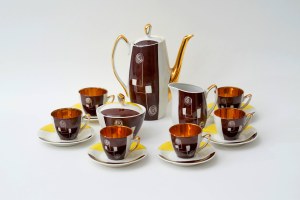 Aldona porcelain coffee service - ZPS Chodzież - J. Wrzesień.