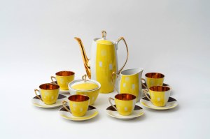 Aldona porcelain coffee service - ZPS Chodzież - J. Wrzesień.