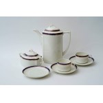 Porcelanowy serwis do kawy ,,Lwów'' - FP Chodzież - niebieski