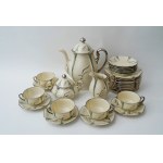 Porcelanowy serwis do kawy - wzór 510 - FP Ćmielów - zdobiony platyną