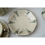 Porcelanowy serwis do kawy - wzór 510 - FP Ćmielów - zdobiony platyną