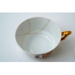 Porcelanowy serwis do kawy Bałtyk - FP Ćmielów - Iryzydowany