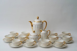 Pre-war,porcelain coffee service - pattern 500 - FP Ćmielów - for 12 persons