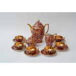 Przedwojenny, porcelanowy serwis do kawy Wanda - Giesche - IMARI