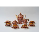 Przedwojenny, porcelanowy serwis do kawy Wanda - Giesche - IMARI