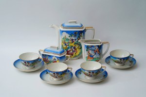 Unique porcelain coffee service Grunwald - Chodzież - Mal. Jan Maćkowiak