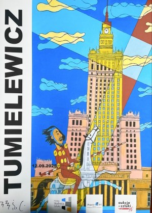Czeslaw Tumielewicz, autographed poster promoting the exhibition,