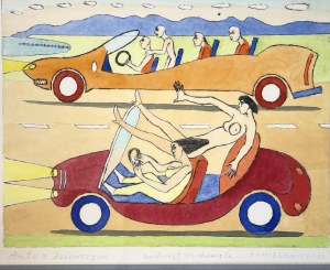 Czeslaw Tumielewicz, Car with a girl, 2022,