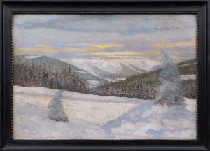 R. Neumann, Karkonosze in winter, 1924.