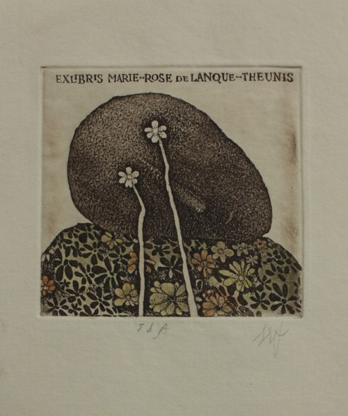 Eidrigevicius Stasys, Marie Rose de Lengue Theunis, ex libris