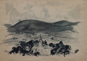 Kurkowski Andrzej, Landscape with a church