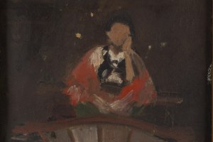 Włodzimierz Tetmajer (1862 Harklowa - 1923 Kraków), Woman on a cart