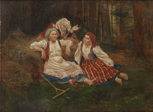 Wincenty Wodzinowski (1866 Igołomia k. Miechów - 1940 Kraków), Rest of the Harvesters