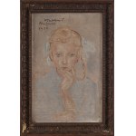 Wlastimil Hofman (1881 Praga - 1970 Szklarska Poręba), Portret dziewczynki, 1959
