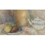 Maria Ziomek Kowalewska (1905 - 1975 ), Martwa natura z kwiatami (recto) / Pejzaż (verso), lata 60. XX w.