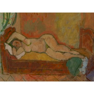 Zygmunt Landau (1898 Łódź - 1962 Tel Aviv), Lying Nude.