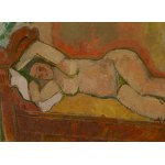 Zygmunt Landau (1898 Łódź - 1962 Tel Aviv), Lying Nude.