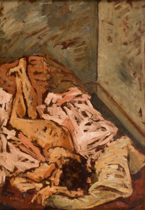 Benn Bencion Rabinowicz (1905 Bialystok - 1989 Paris), Woman in the bedclothes