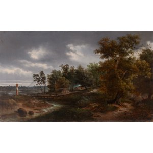 Adam Malinowski (1829 Lublin - 1892 Warsaw), Polish Landscape, 1863