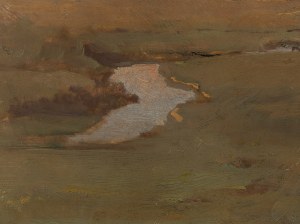 Tadeusz Ajdukiewicz (1852 Wieliczka (or Bochnia 1853) - 1916 Kraków), Lowland landscape with a river