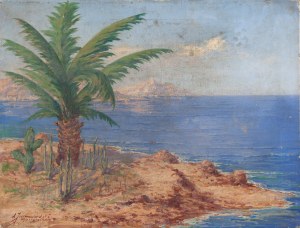 Leopold Jarmuszewski, Landscape from Martinique, 1930s.