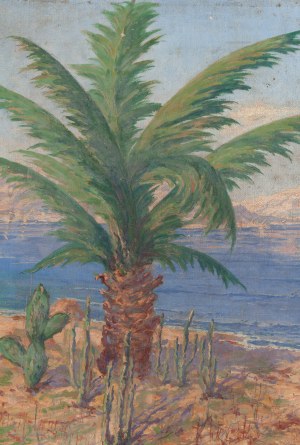 Leopold Jarmuszewski, Landscape from Martinique, 1930s.