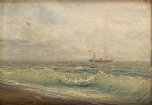 K. Kraczkowski (19th/20th century), Seascape, 1901