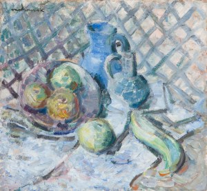 Edward Matuszczak (1906 Tymbark - 1965 Paris), Still life with jugs and fruit