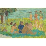Bolesław Rogiński (1907 Wiazyń k. Wilna - 1990 Gdańsk), Plaża w Jelitkowie, 1949