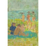 Bolesław Rogiński (1907 Wiazyń k. Wilna - 1990 Gdańsk), Plaża w Jelitkowie, 1949