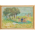 Bolesław Rogiński (1907 Wiazyń k. Wilna - 1990 Gdańsk), Plaża w Jelitkowie, 1949