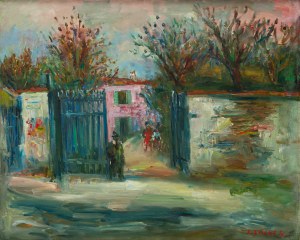 Jakub Zucker (1900 Radom - 1981 New York), View from the Parisian suburbs (