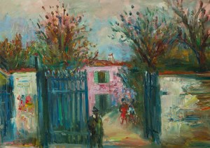 Jakub Zucker (1900 Radom - 1981 New York), View from the Parisian suburbs (