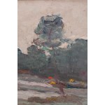 Włodzimierz Terlikowski (1873 Poraj k. Łodzi - 1951 Paryż), Pejzaż o zmierzchu, około 1918
