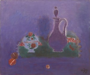 Henryk Hayden (1883 Warsaw - 1970 Paris), Still life with purple jug, 1965