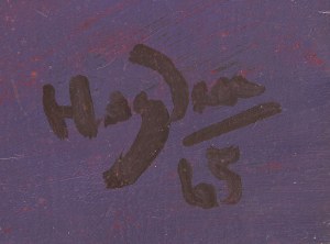 Henryk Hayden (1883 Warsaw - 1970 Paris), Still life with purple jug, 1965