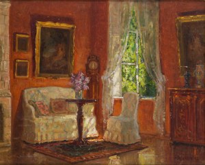 Konstanty Mackiewicz (1894 Maloryta near Brest - 1985 Lodz), Salon interior