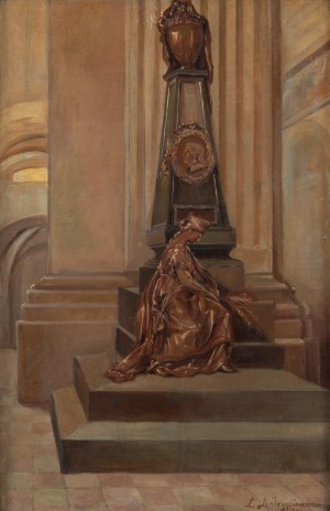 Lucja Balzukiewicz (1887 Vilnius - 1976 Lublin), Monument to Antoni Tyzenhauz from the cathedral in Grodno, 1913