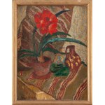 Jadwiga Sanowska-Gajek (1910 - 1989 ), Still life with a flower in a pot