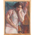 Kasper Pochwalski (1899 Kraków - 1971 Kraków), Zamyślona (Portret p. X.Y), 1935