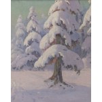 Wiktor Korecki (1890 Kamieniec Podolski - 1980 Milanówek k. Warszawy), Las pod śniegiem