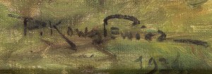 Piotr Paweł Kowalewicz (1894 Łapy near Białystok - 1952 Katowice), Landscape with pasture and buildings