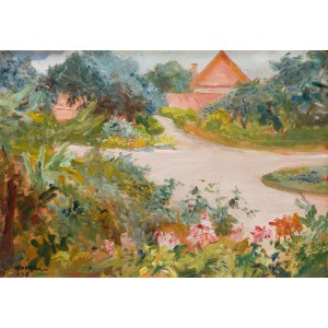 Stanisław Kaczor-Batowski (1866 Lwów - 1946 Lwów), Lato w ogrodzie, 1926