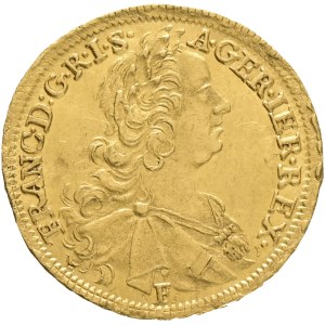 Austrian Empire FRANCIS STEPHAN I. Loraine 1740-1765, 1 Ducat 1765 WI F (1771) posthumous coinage in Vienna R!, KM#1725 Au.986 3,49g 21mm
