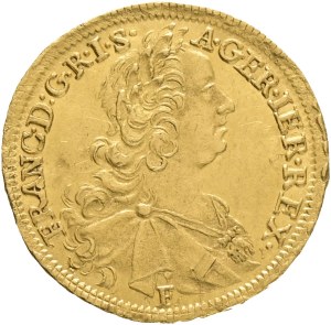 Austrian Empire FRANCIS STEPHAN I. Loraine 1740-1765, 1 Ducat 1765 WI F (1771) posthumous coinage in Vienna R!, KM#1725 Au.986 3,49g 21mm