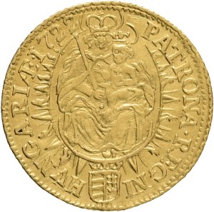 Holy Roman Empire Hungary CHARLES III.(VI.) 1711-1740 , 1 Ducat 1722 B Kremnica, KM#291, ÉH#1164, Au.986 3,47g 22mm