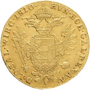 Austrian Empire FRANCIS I. Of AUSTRIA 1804-1835 1 Ducat 1810 A Vienna, KM#2171 Au.986 3,45g 21mm