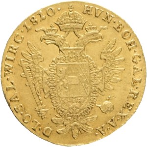 Austrian Empire FRANCIS I. Of AUSTRIA 1804-1835 1 Ducat 1810 A Vienna, KM#2171 Au.986 3,45g 21mm